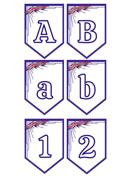 ENGLISH ALPHABET AND NUMBERS 0-9