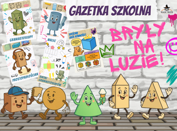BRYŁY NA LUZIE - SZKOLNA GAZETKA 14 stron, dekoracja sali