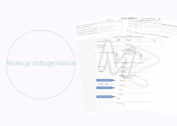 Reakcja zobojętniania - karta pracy