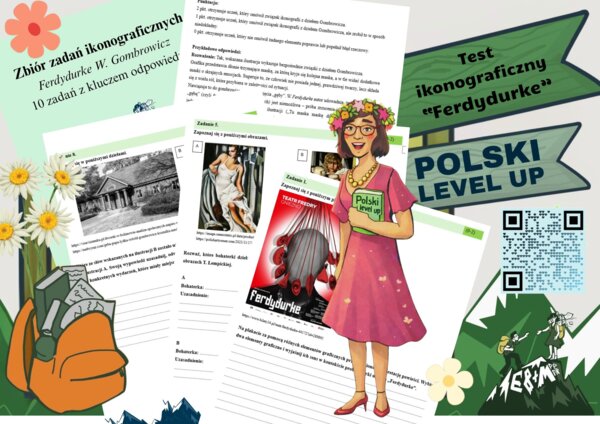 Test ikonograficzny (10 zadań z kluczem odpowiedzi)_Ferdydurke_Polski Level Up
