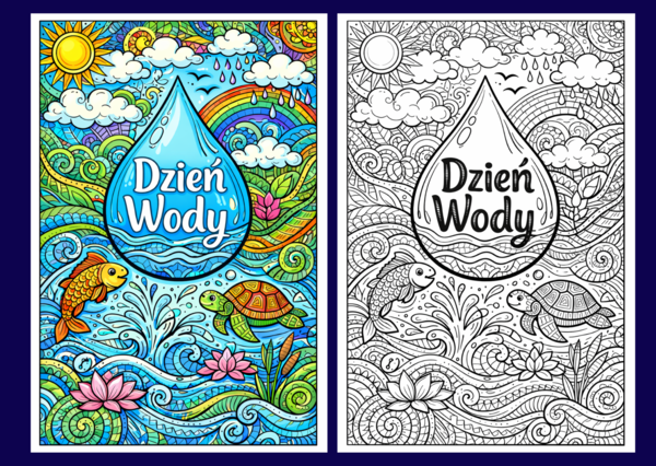 DZIEŃ WODY - kolorowanki - 24 strony