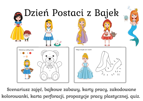 Pakiet „Międzynarodowy Dzień Postaci z Bajek” 5 listopada