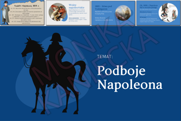 Podboje Napoleona - prezentacja historia klasa 6