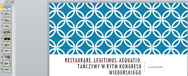 Prezentacja - kongres wiedeński