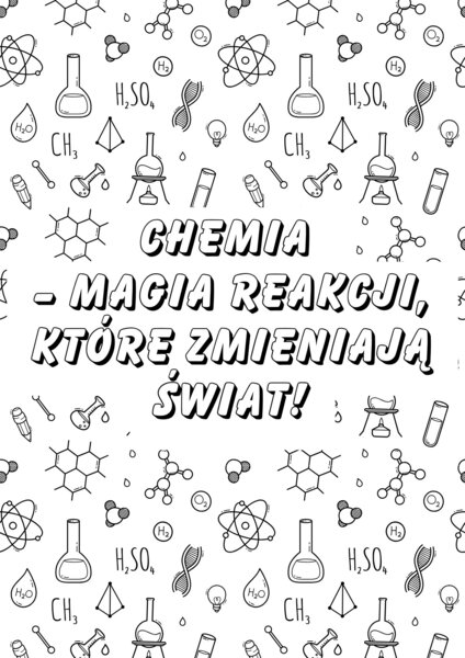 Plakat CHEMIA XXL (kolorowanka 9xA4)