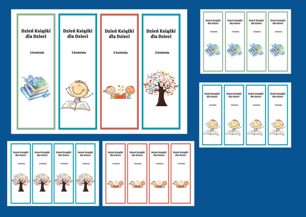 DZIEŃ KSIĄŻKI DLA DZIECI – zakładki do książek – zakładka – kolor – wersja 1