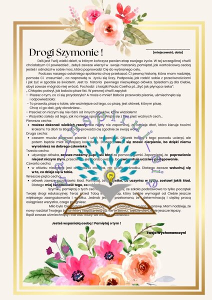 Zakończenie roku - zakończenie klas VIII