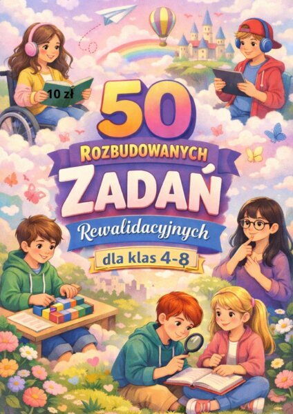 50 rozbudowanych zadań rewalidacyjnych dla klas 4-8