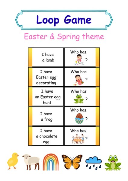 Loop Game - Easter&Spring theme
