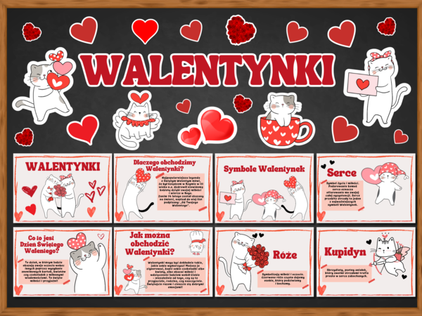 WALENTYNKI - zestaw materiałów edukacyjnych