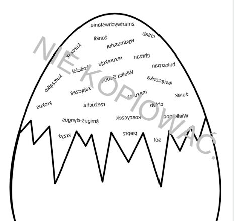 Ortograficzne jajo (lustrzane odbicie)