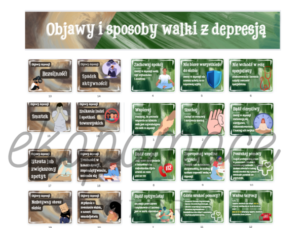 Gazetka na Dzień walki z depresją - gazetka szkolna na temat walki z depresją - PREZENTACJA GRATIS