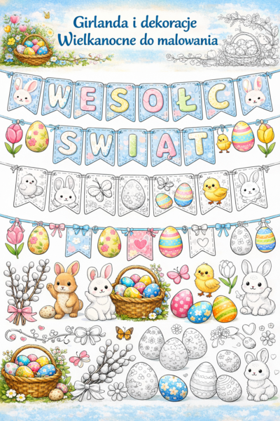 GIRLANDA WIELKANOC.