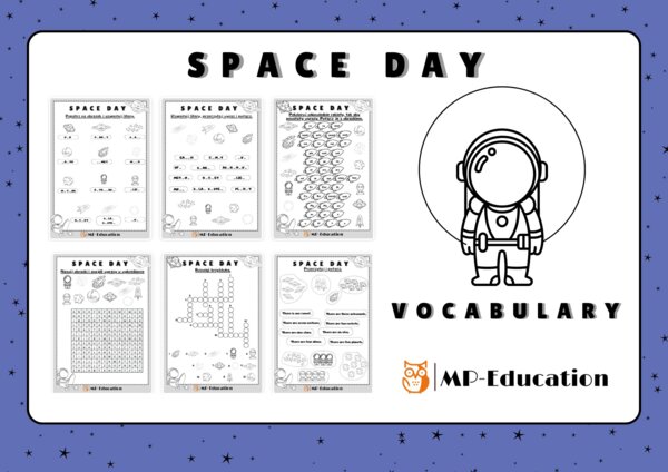Space Day - Vocabulary (Dzień Kosmosu słownictwo)