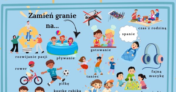 Pedagog, pedagog specjalny, psycholog, plakat promujący zdrowe nawyki (XL)