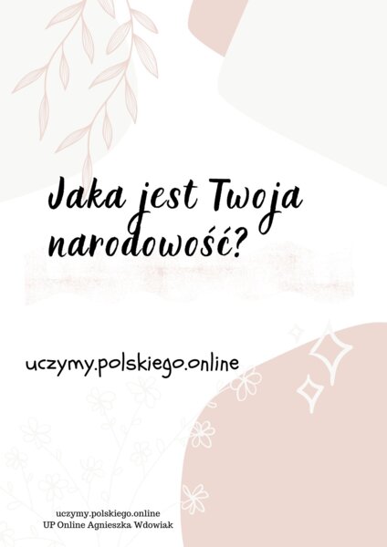 Narodowość - workbook (zeszyt ćwiczeń)