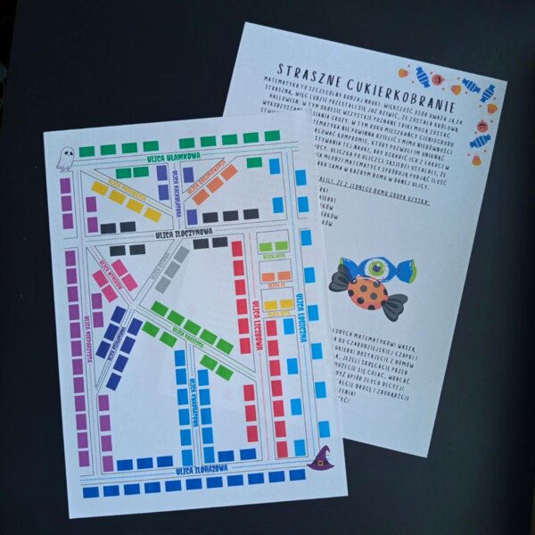 STRASZNE CUKIERKOBRANIE - matematyczna bajka manipulacyjna KLASA 4