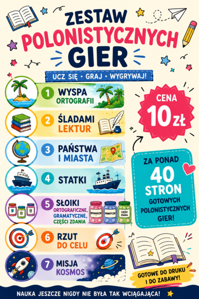 Polonistyczny zestaw gier