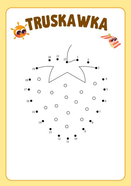 Połącz kropki, przedszkole