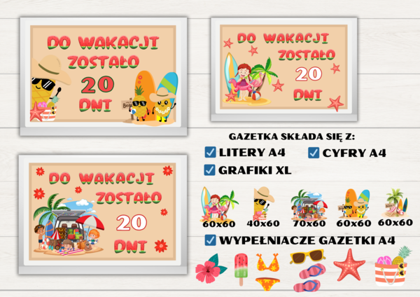 Gazetka szkolna - ODLICZANIE DO WAKACJI