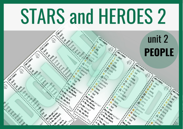 Stars and Heroes 2 unit 2 – zakładki do książki