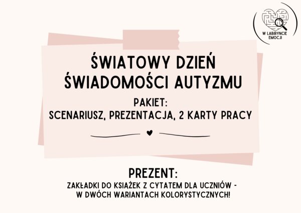 ŚWIATOWY DZIEŃ ŚWIADOMOŚCI AUTYZMU_PAKIET + PREZENT
