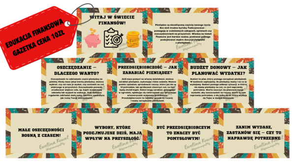 EDUKACJA FINANSOWA - gazetka szkolna do szkoły podstawowej