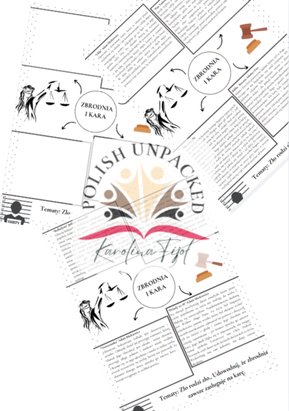 Motyw zbrodni i kary + odpowiedzi egzamin ósmoklasisty