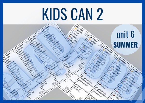 Kids Can 2 unit 6 SUMMER – zakładki do książki