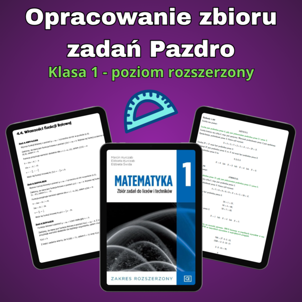 Opracowanie zbioru zadań Pazdro 1R