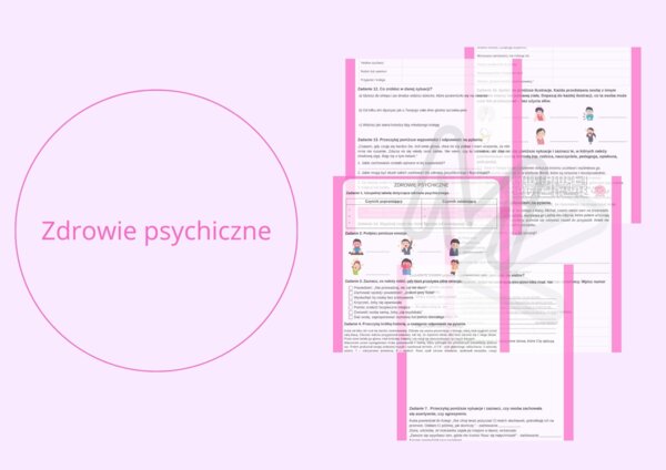 Zdrowie psychiczne - karty pracy