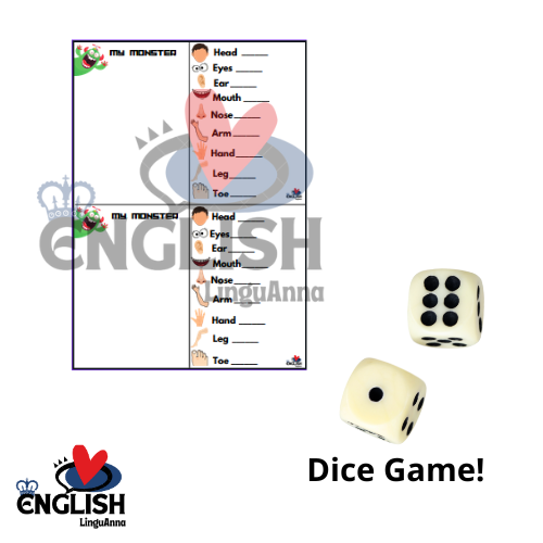 Tworzymy własnego potwora! - części ciała - język angielski dla dzieci