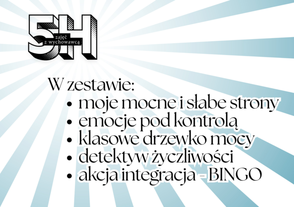 Paczka CIEKAWYCH aktywności na 5 h zajęć z wychowawcą - karty pracy (pdf)