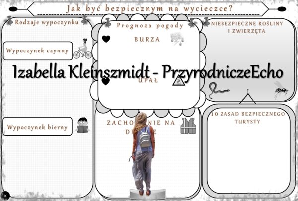 Karta pracy „Jak być bezpiecznym na wycieczce?” wykonana w power point do edycji. Przyroda 4, „Na wycieczce” na podstawie wydawnictwa WSiP