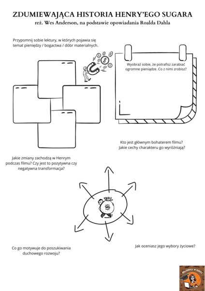 Karta pracy do filmu "Zdumiewająca historia Henry'ego Sugara"