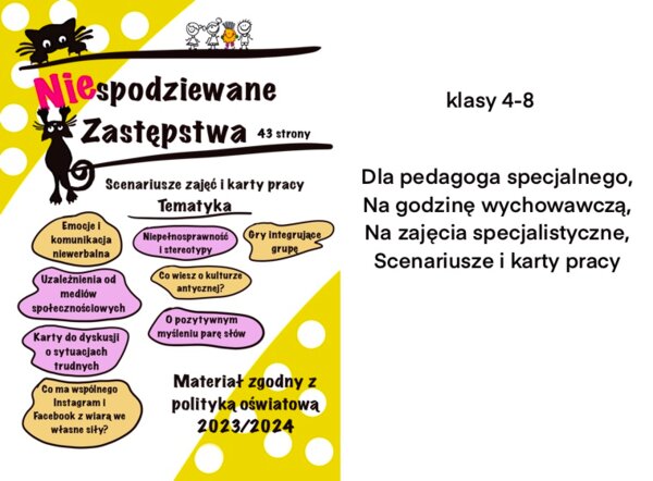 Scenariusze i karty pracy na zastępstwa, godzinę wychowawczą
