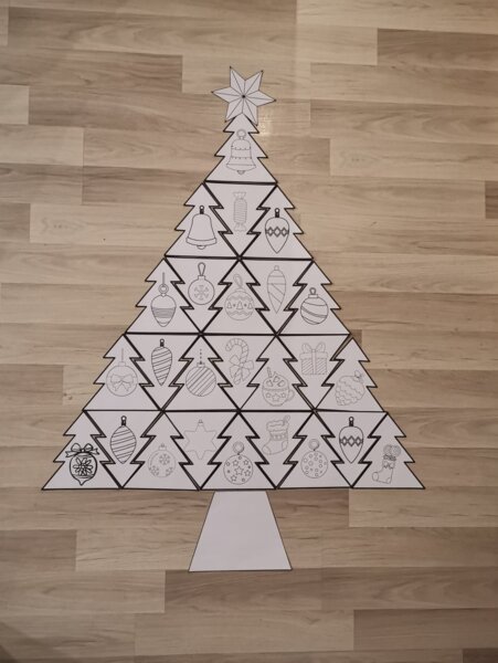 Kolorowanka Choinka XXL