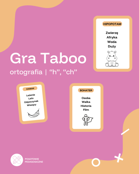 Gra taboo- ortografia: h, ch