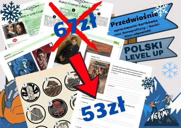 Przedwiośnie_pakiet 4 elementy_Polski Level Up