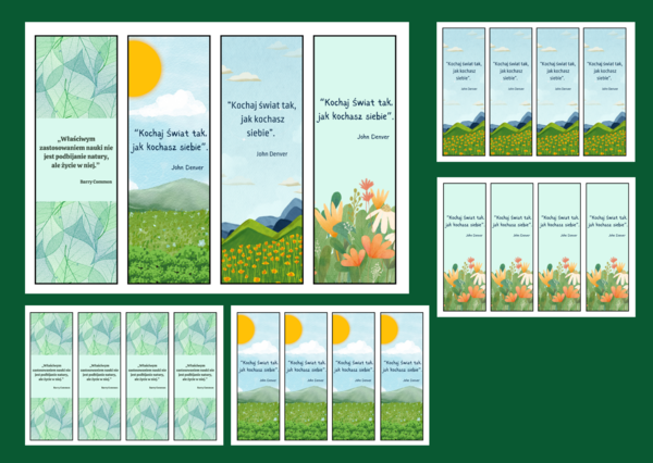 DZIEŃ ZIEMI – zakładki do książek – zakładka – biblioteka – wersja 6