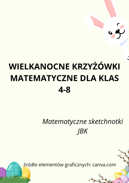 Matematyczne krzyżówki wielkanocne