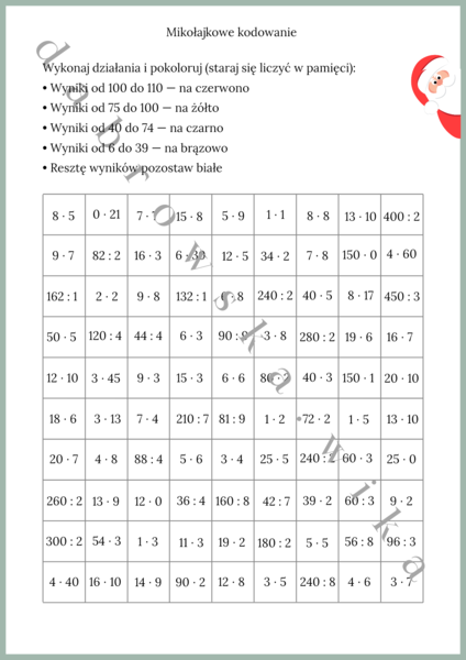 Mikołajkowe kodowanie