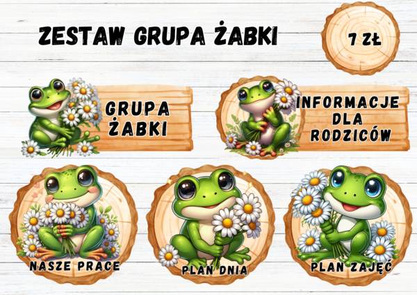 ZESTAW GRUPOWY GRUPA ŻABKI