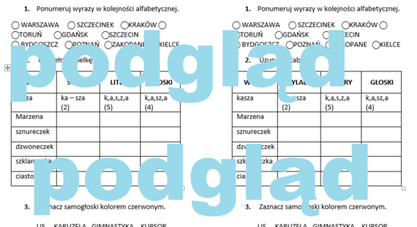 Głoska - litera - sylaba - alfabet