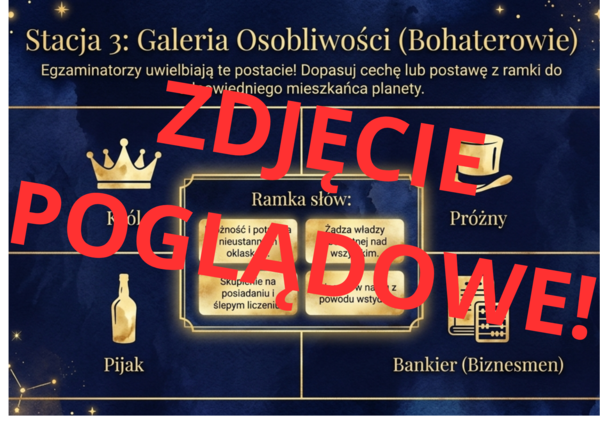 Gra podsumowująca lekturę "Mały Książę"