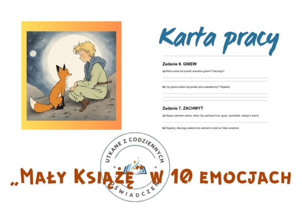 KARTA PRACY – „Mały Książę” w 10 emocjach