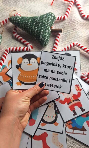 Zimowa wyszukiwanka - gra na spostrzegawczość