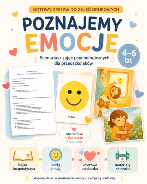 POZNAJEMY EMOCJE Scenariusz zajęć psychologicznych dla przedszkolaków
