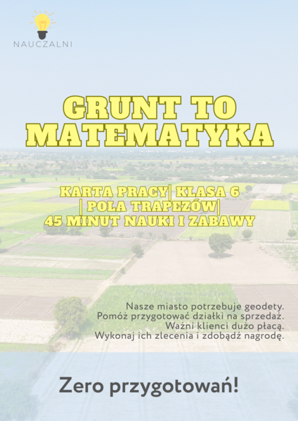 Karta pracy - Pola trapezów klasa 6 - Geodeci