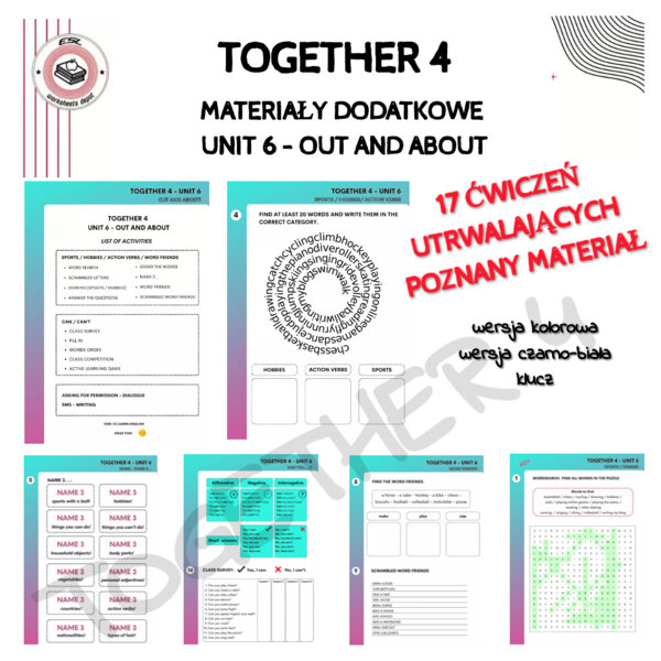 Together 4 unit 6 - materiały dodatkowe do języka angielskiego